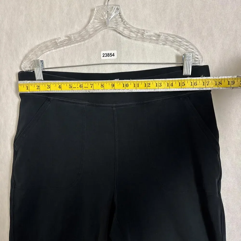 Duluth Trading Women’s Large Lx31 Black NoGA Naturale Cotton Knit Pants - Picture 10 of 12
